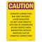 Signmission OSHA CAUTION RADIATION Sign, Danger Unmated Connectors May, 10in X 7in Decal, 10" H, 7" W, Portrait OS-CR-D-710-V-10226 - alternate 1